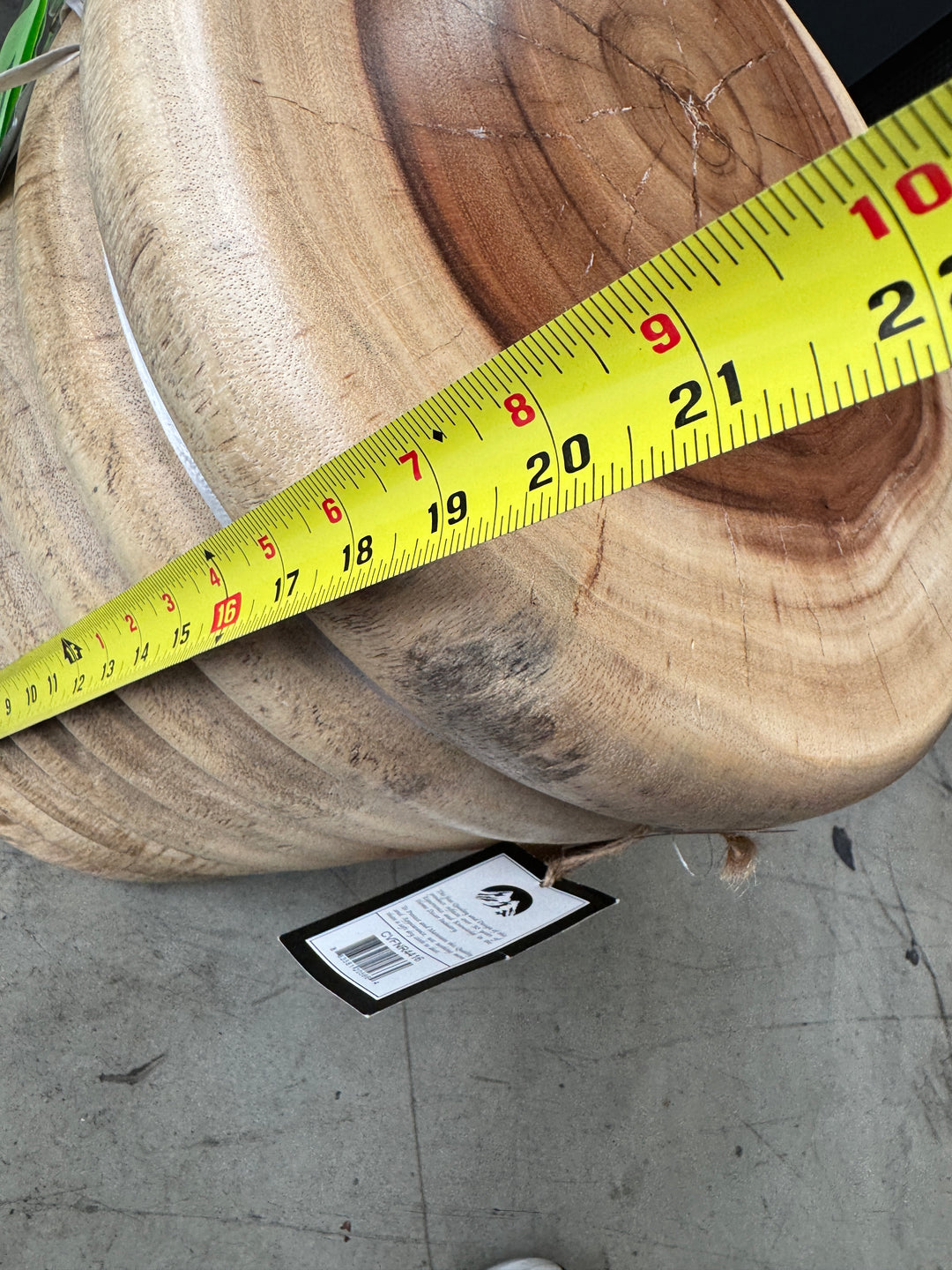 Crestview Collection Handcrafted Wood Stool