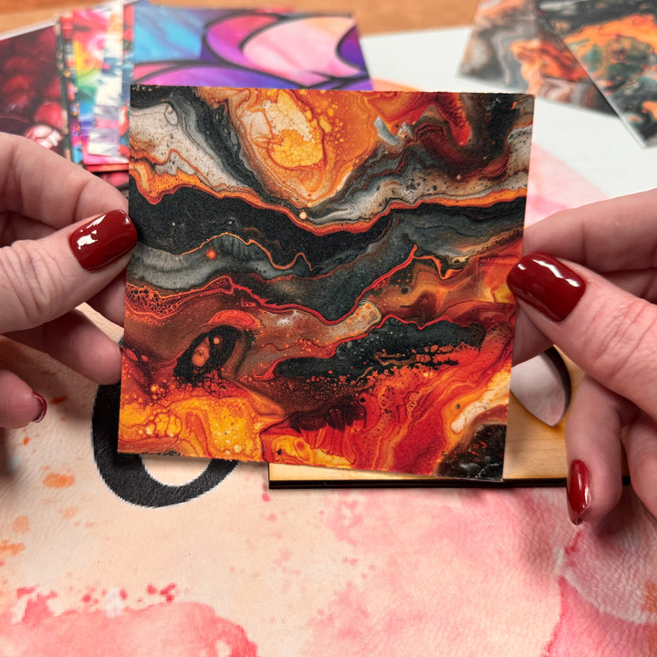 4" x 4" Pattern Acrylic Lava Rocks