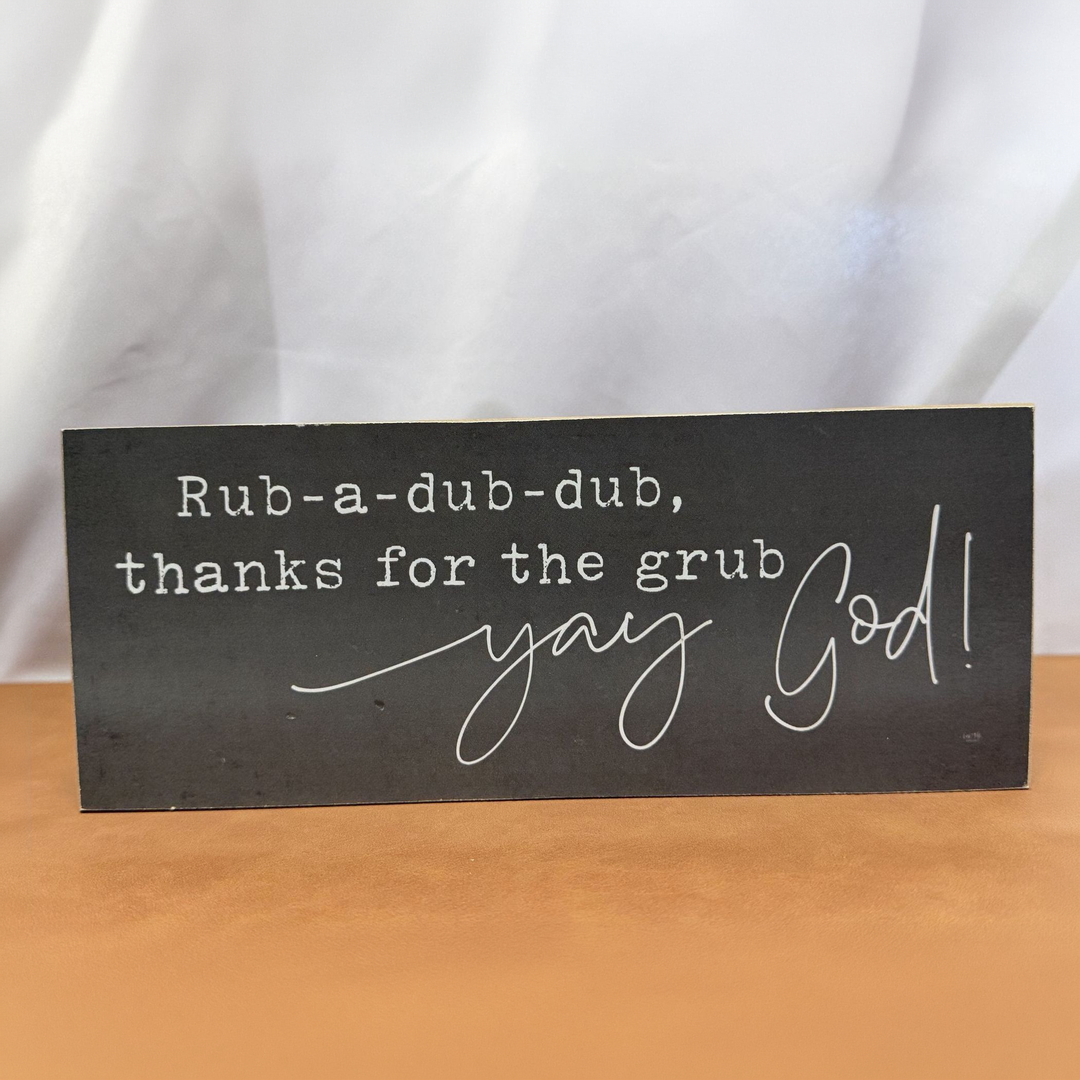 Rub-a-Dub-Dub Grace Shelf Sitter - square with extended background