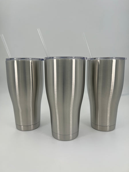 Stainless Steel Tumbler Modern Curve 30 oz