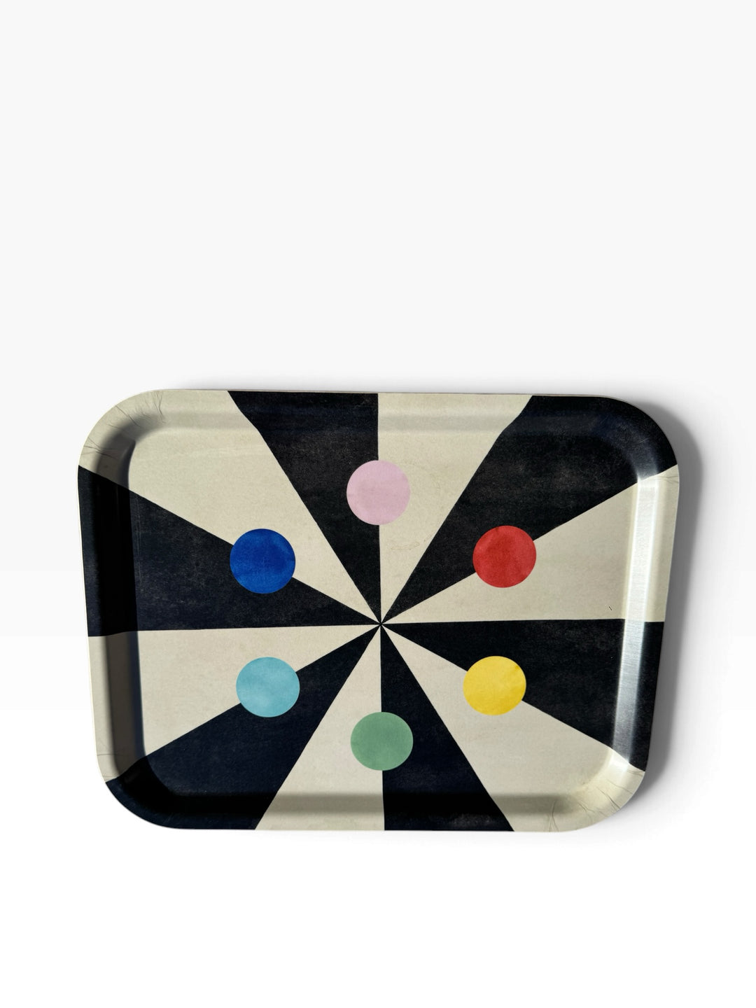 Lot 36 – Benson's Color Hexagon Birchwood Serving Tray, Made in Sweden