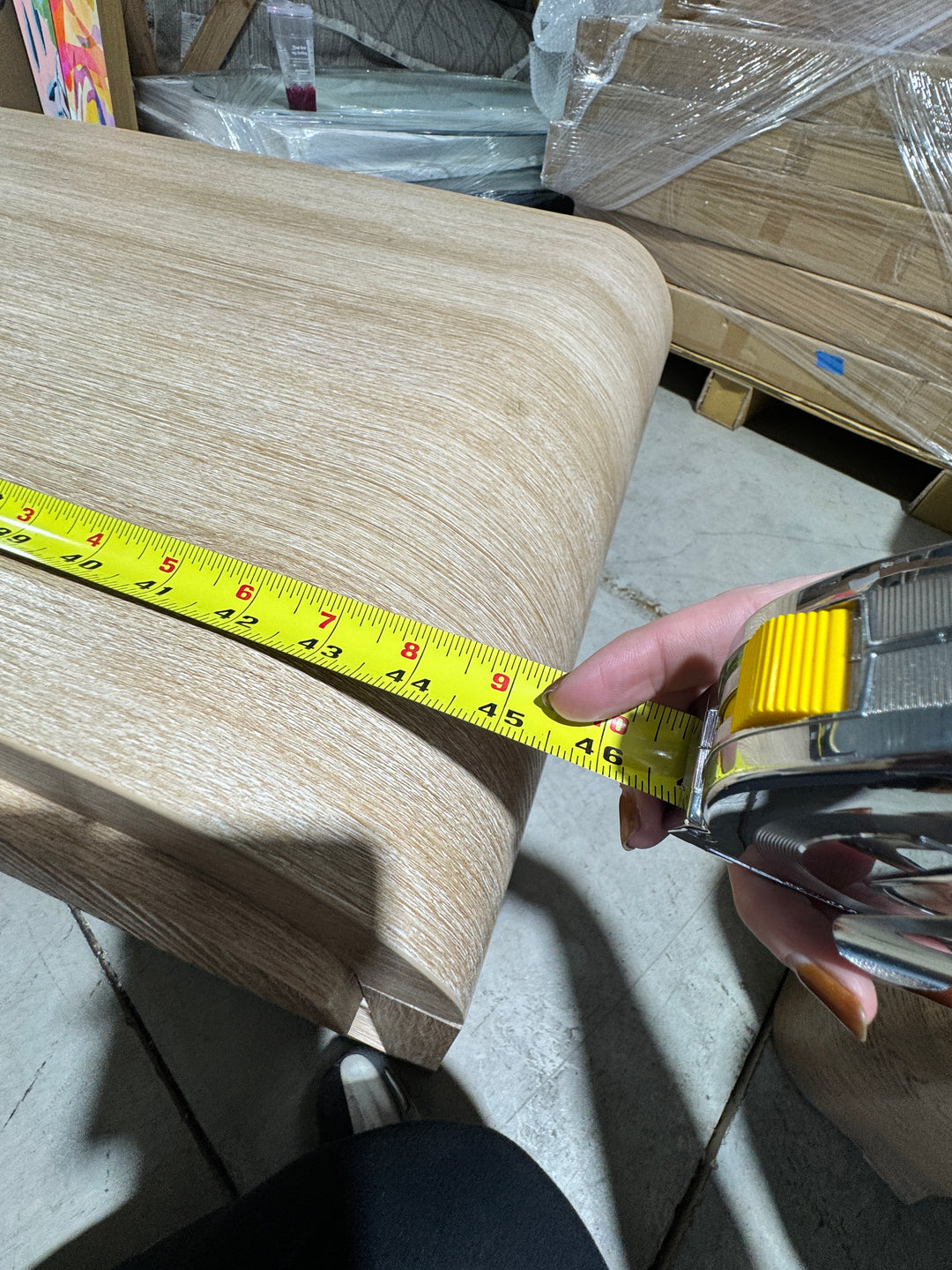 Modern Light Oak Coffee Table
