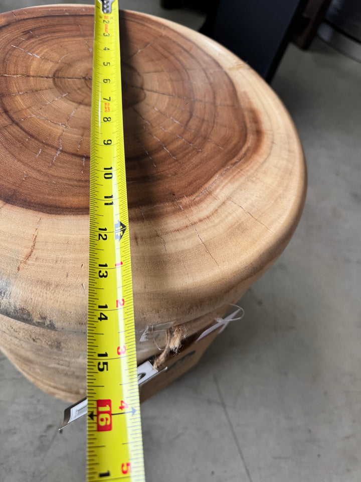 Crestview Collection Handcrafted Wood Stool