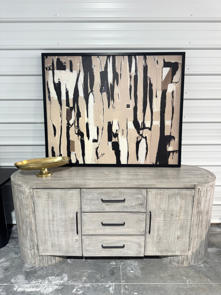 Art 10 – Black and Beige Strokes