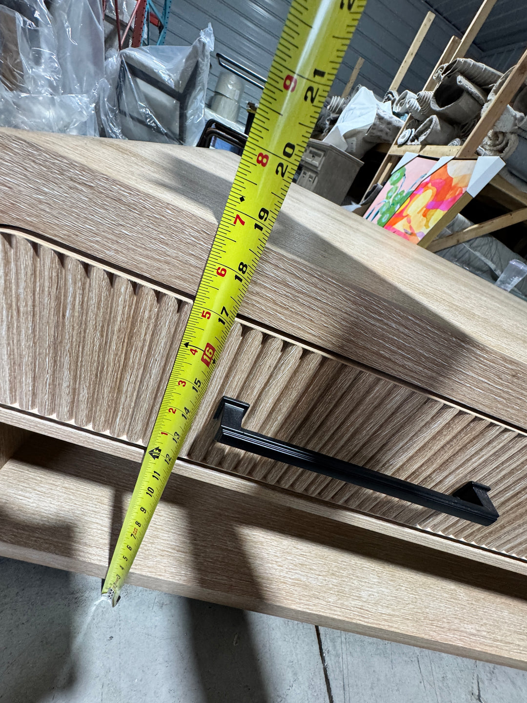 Modern Light Oak Coffee Table