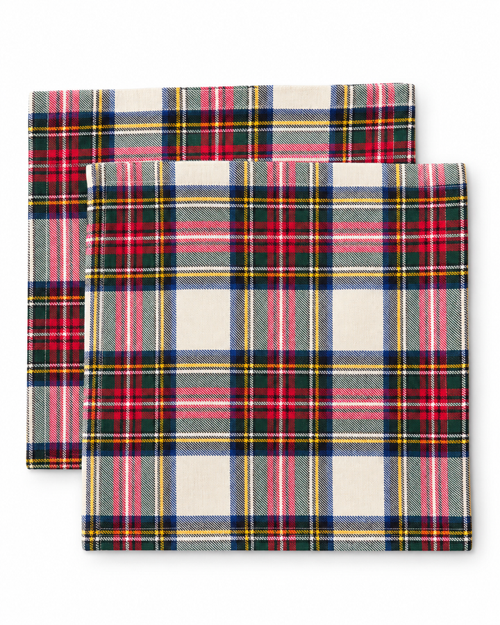 Lot 100 - Holiday Tartan Plaid Cloth Napkin Set