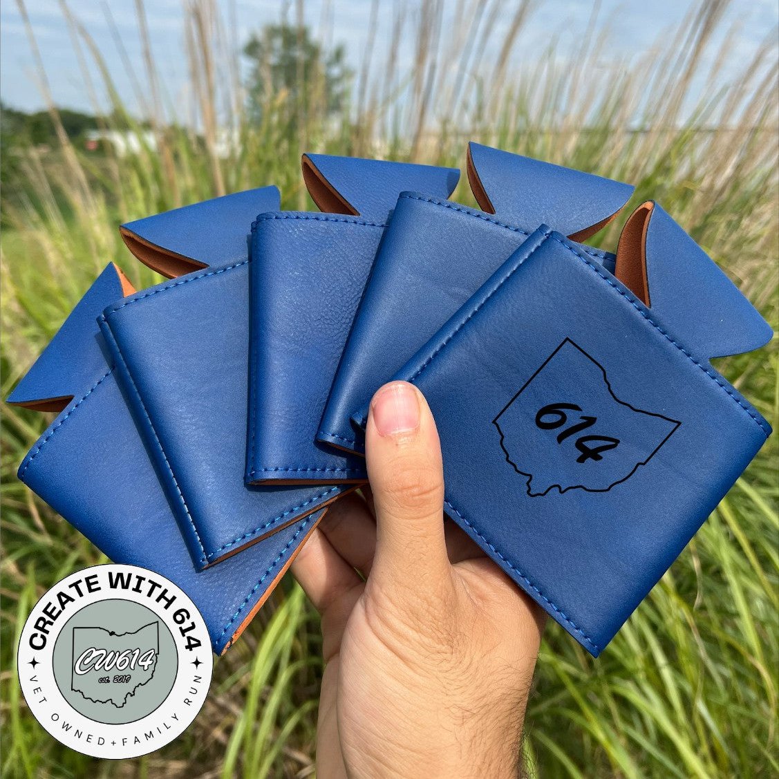 Laserable Leatherette Beverage Holder - Perfect for laser