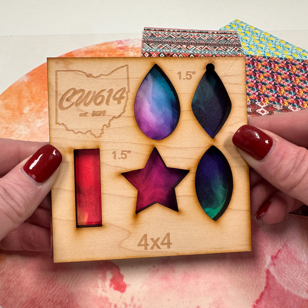 4" x 4" Pattern Acrylic All Fogged Up