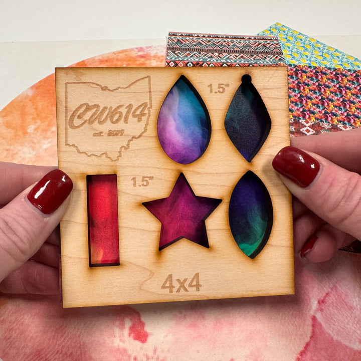 4" x 4" Pattern Acrylic All Fogged Up