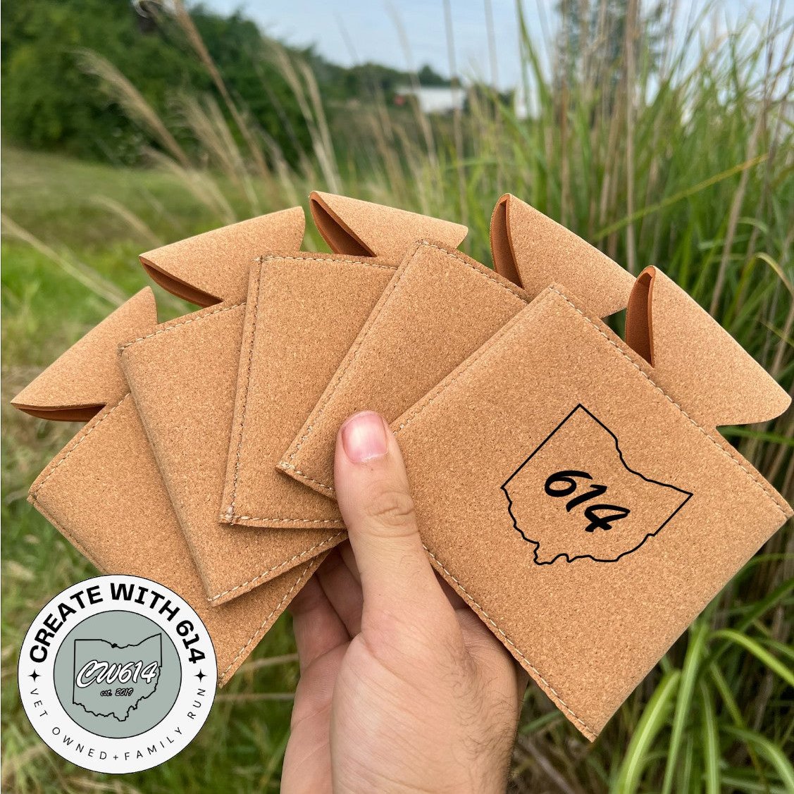 Laserable Leatherette Beverage Holder - Perfect for laser