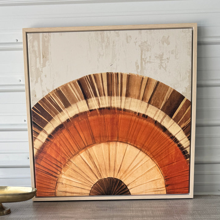 Art 16 – Sunburst framed wall art, front view