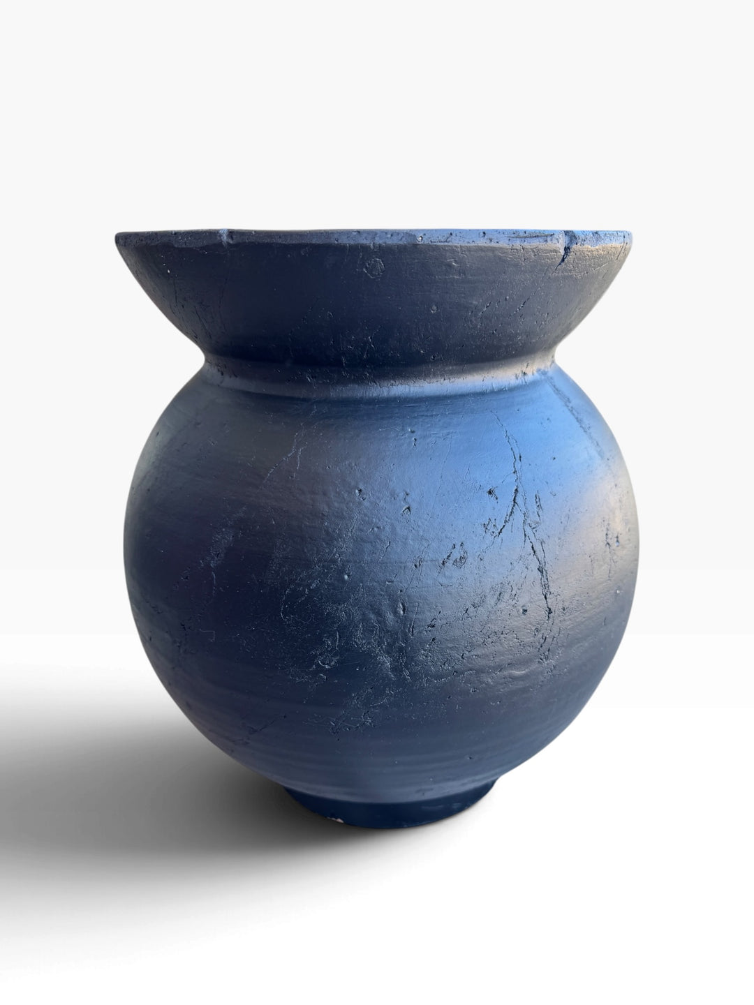 Lot 67 – Large Black Terracotta Urn Planter, 12 in