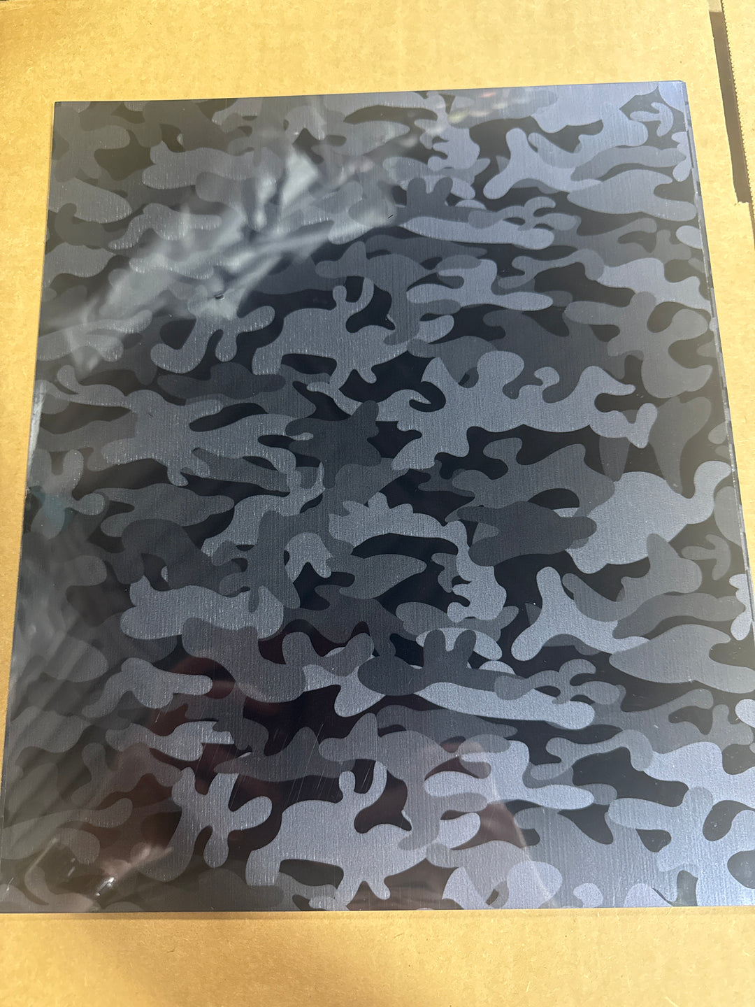 Black Camo adhesive vinyl 12”x10” online tent sale