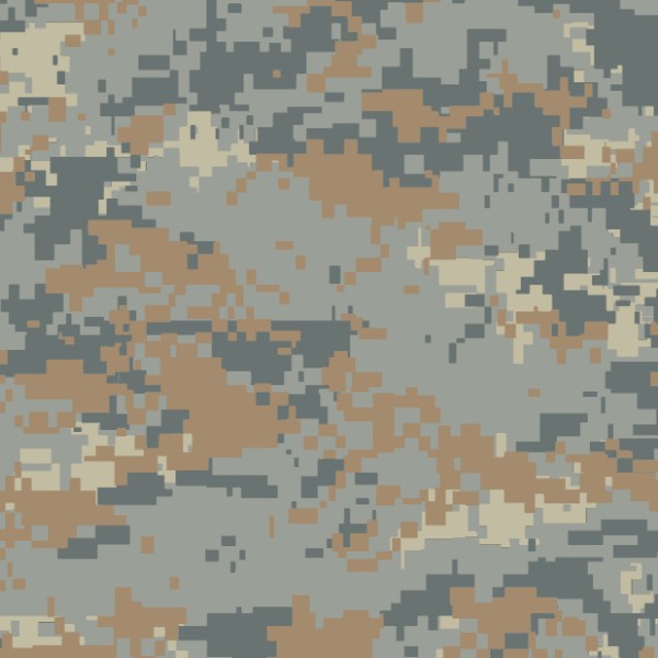 4" x 4" Pattern Acrylic Digital Camoflage Afgan