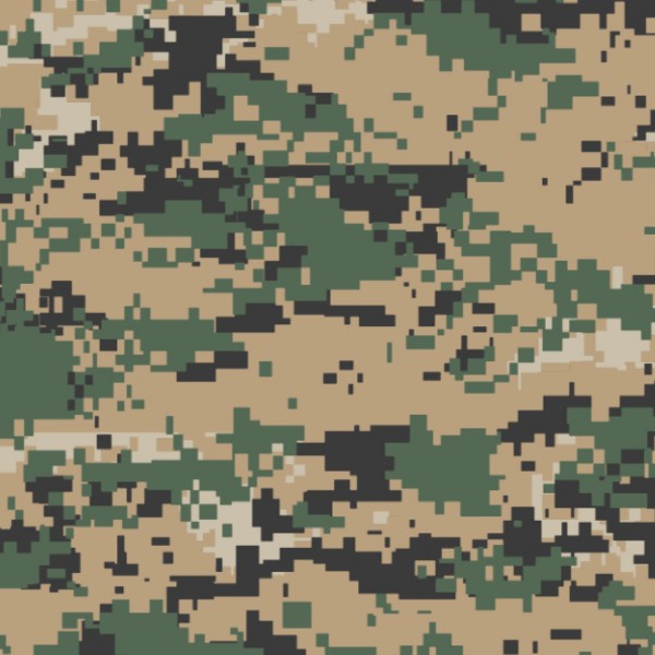 4" x 4" Pattern Acrylic Digital Camoflage Marines