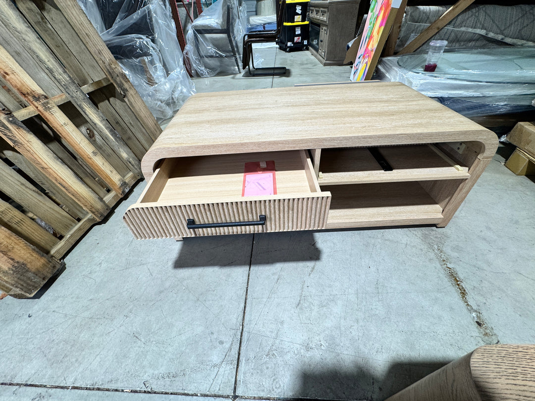Modern Light Oak Coffee Table