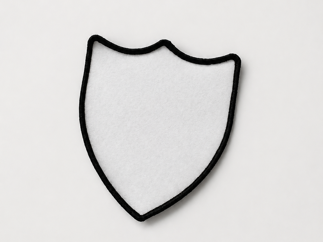Sublimation Patch Blank — 3 pt Shield