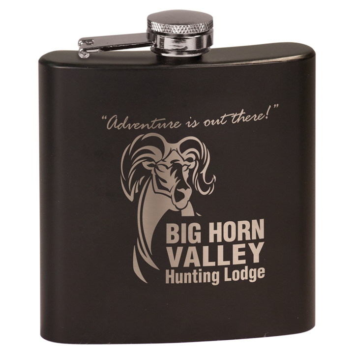 Matte Black Stainless Steel Flask