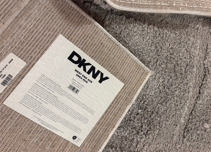 DKNY West End Ave Area Rug — Grey 8x10 Transitional Floral