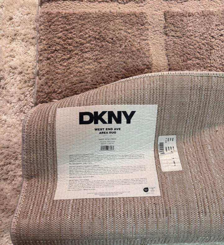 DKNY West End Ave Area Rug — Ivory 8x10 Modern Geometric