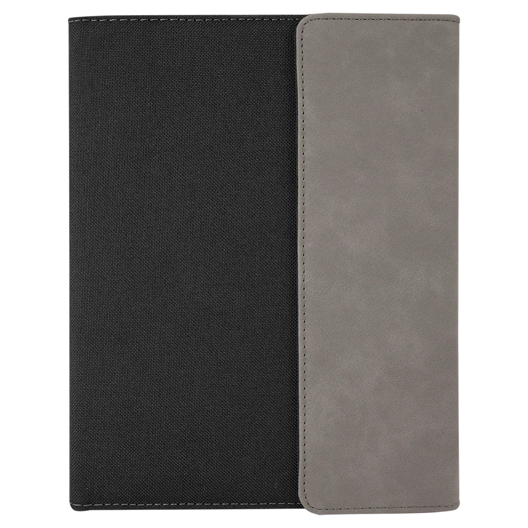Gray / Black 7x9 canvas portfolio, blank