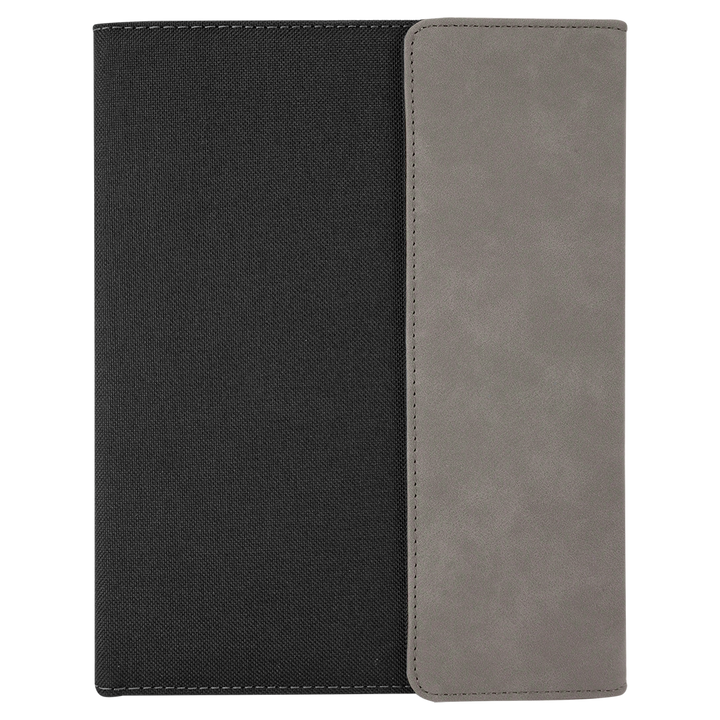 Gray / Black 7x9 canvas portfolio, blank