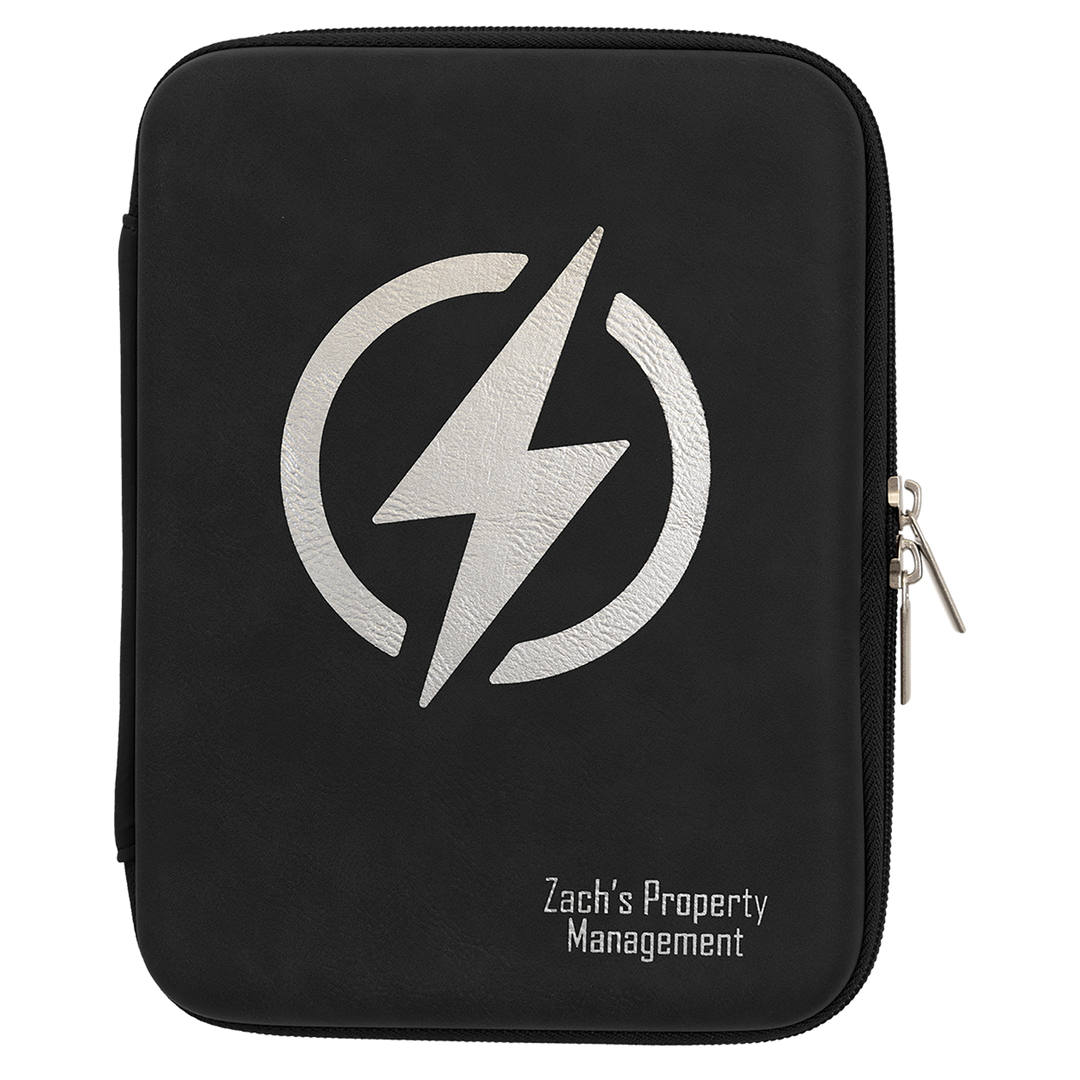 Black / Silver tech organizer, personalized