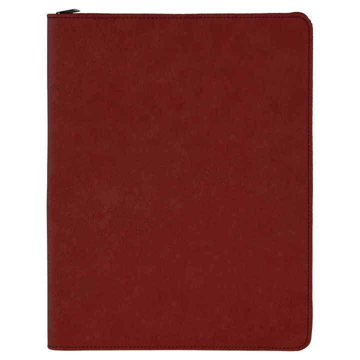 Rose / Black zipper portfolio, blank
