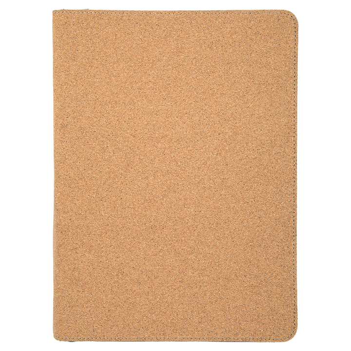 Cork / Black zipper portfolio, blank