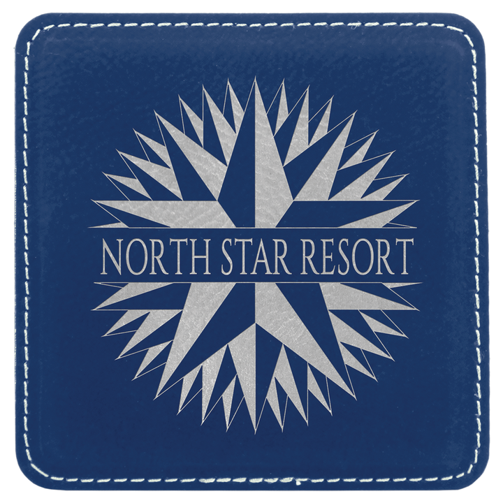 Leatherette Square Coaster 4"x4"