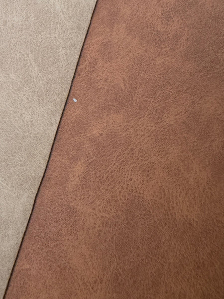Brown and Tan PU leatherette sublimation 