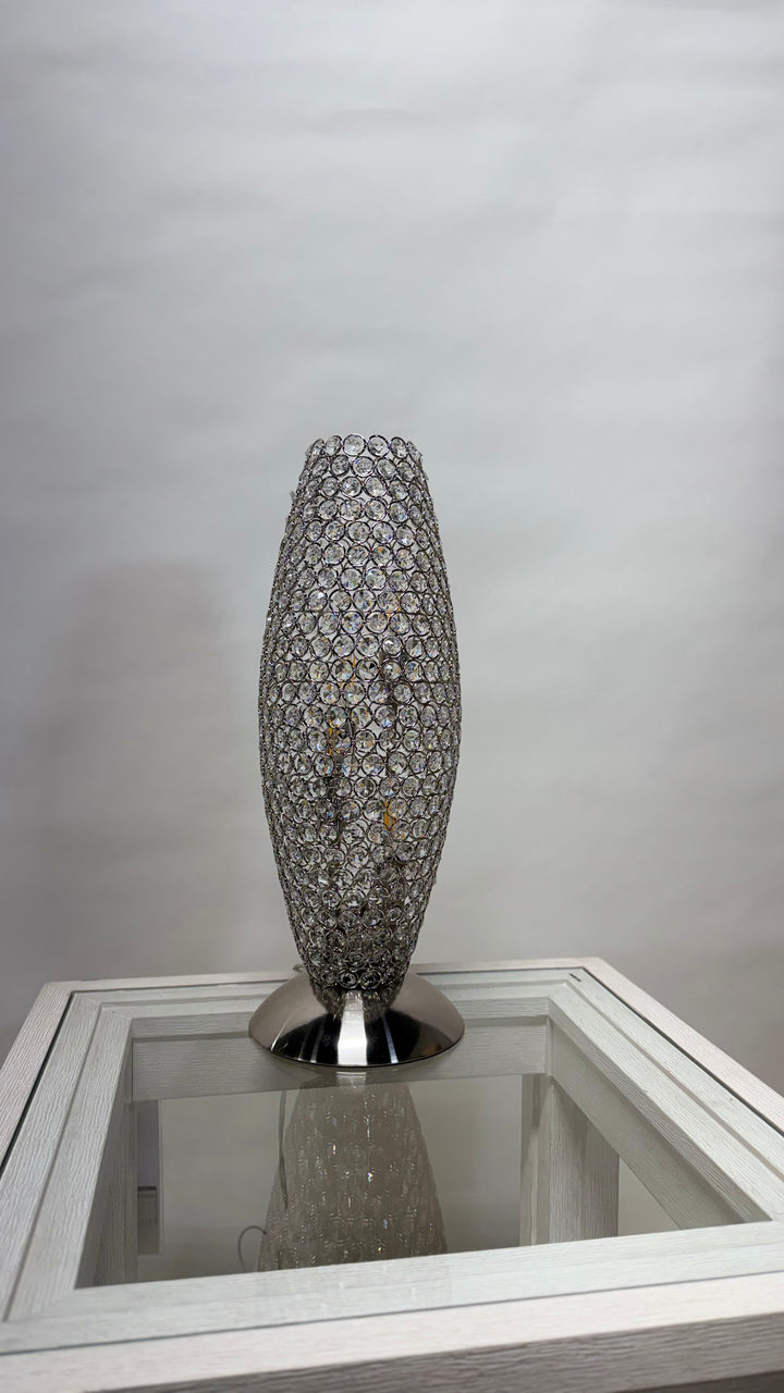 Tall Crystal Table Lamp