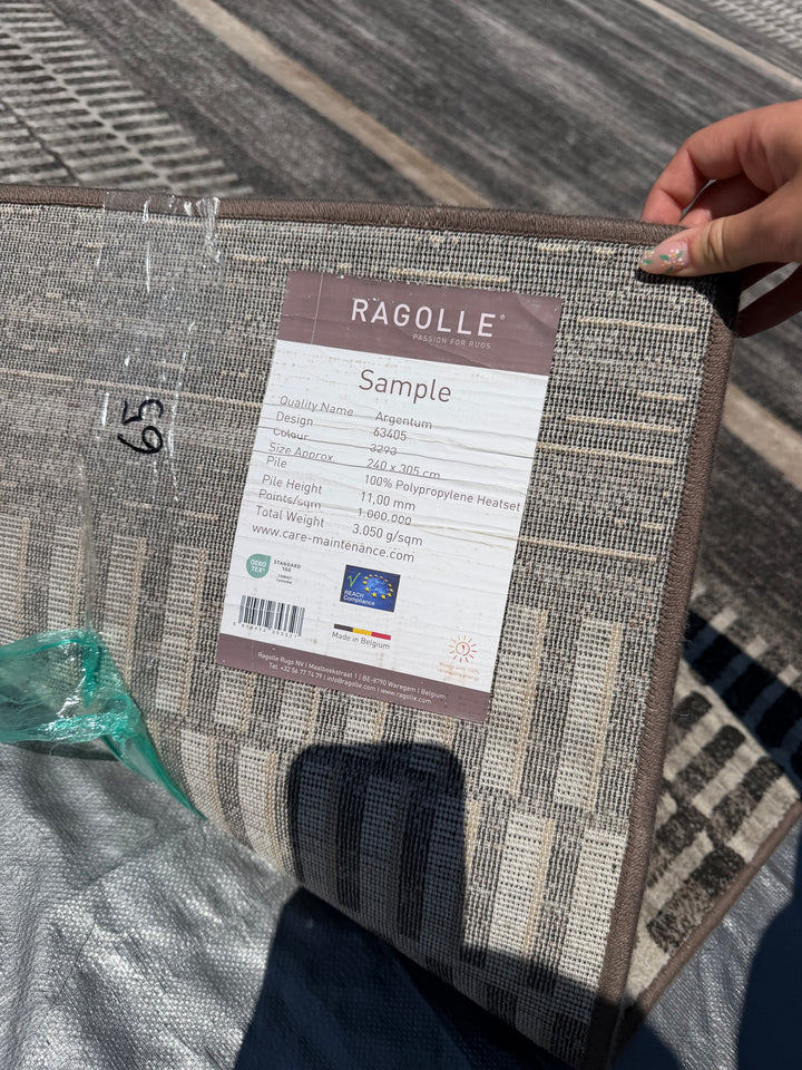 Ragolle Argentum Grey Geometric Area Rug – approx. 7'10" x 10'