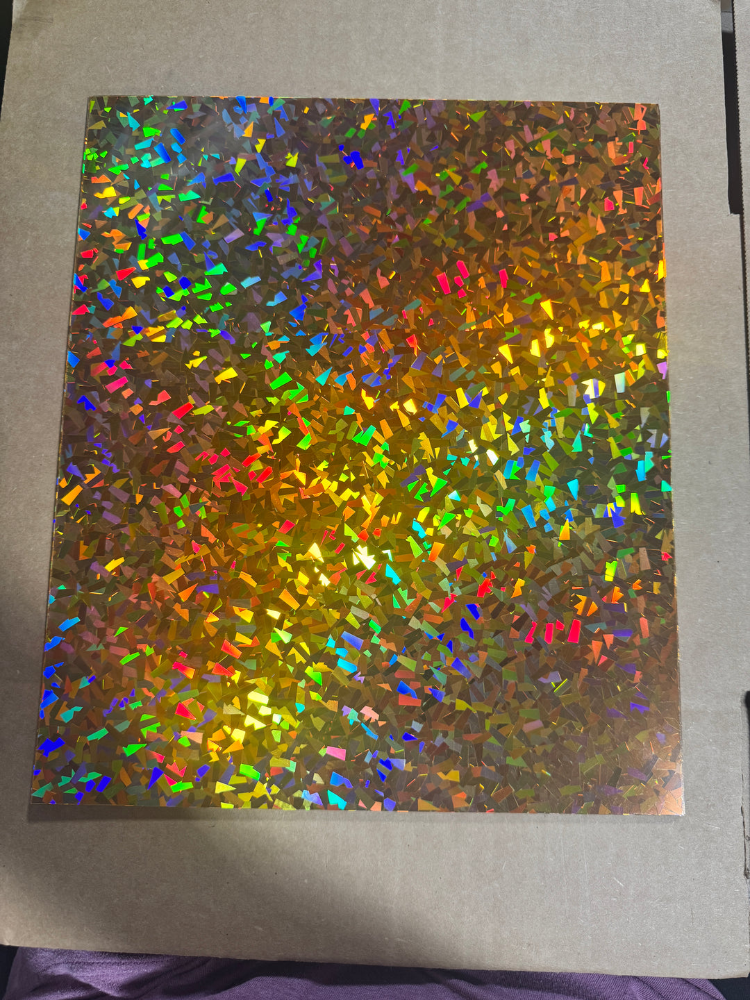Gold shattered glass adhesive vinyl 12”x10” online tent sale