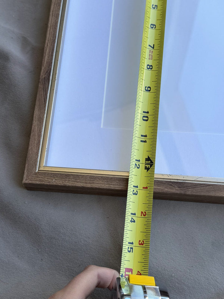 Lot 56 – Wood-Tone Matted Frames with Gold Inner Edge, Set of 3