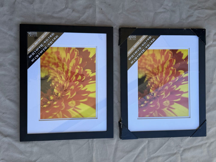 Lot 57 – Black Matted Picture Frames 11x14, Set of 2 - New