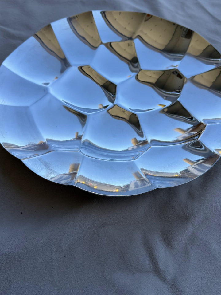 Lot 61 – IKEA Stainless Steel Faceted Serving Bowl, approx. 15 in