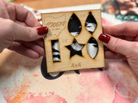 4" x 4" Pattern Acrylic Holstein