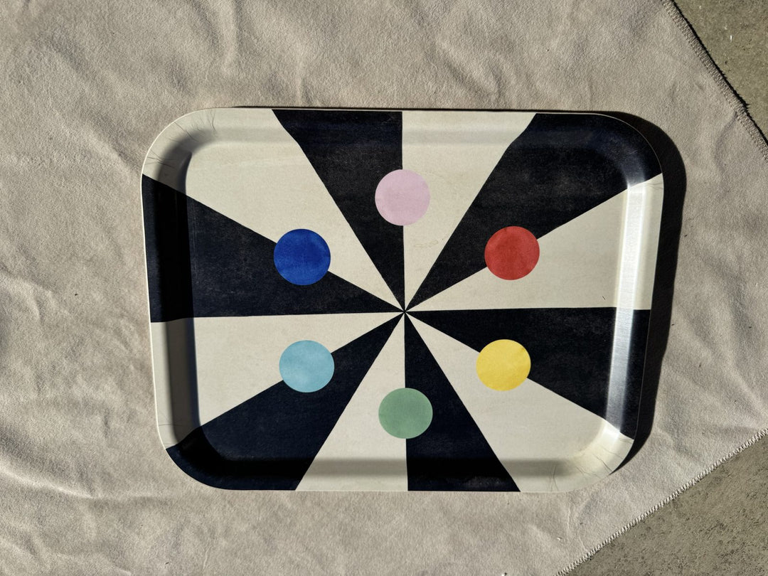 Lot 36 – Benson's Color Hexagon Birchwood Serving Tray, Made in Sweden