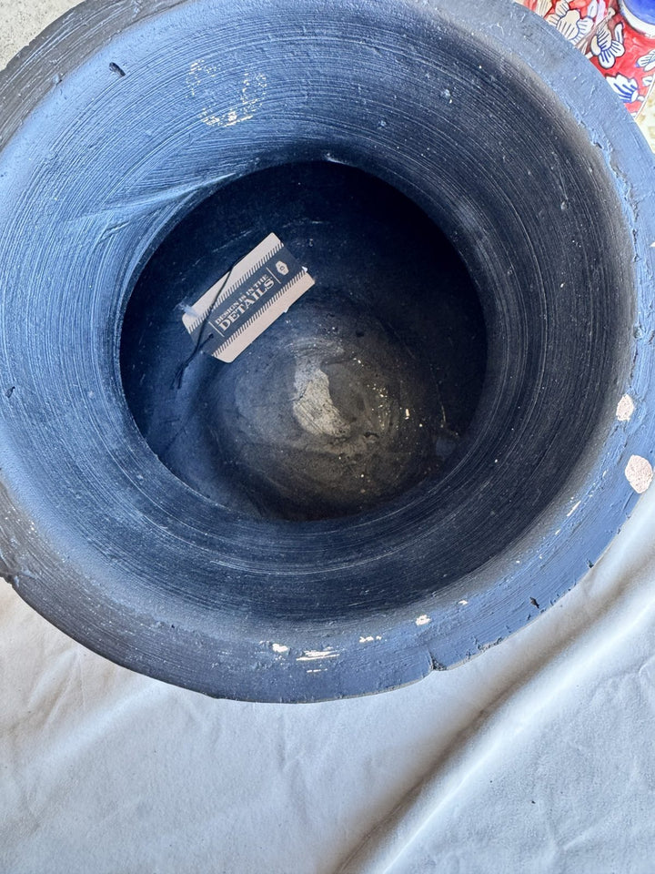 Lot 67 – Large Black Terracotta Urn Planter, 12 in