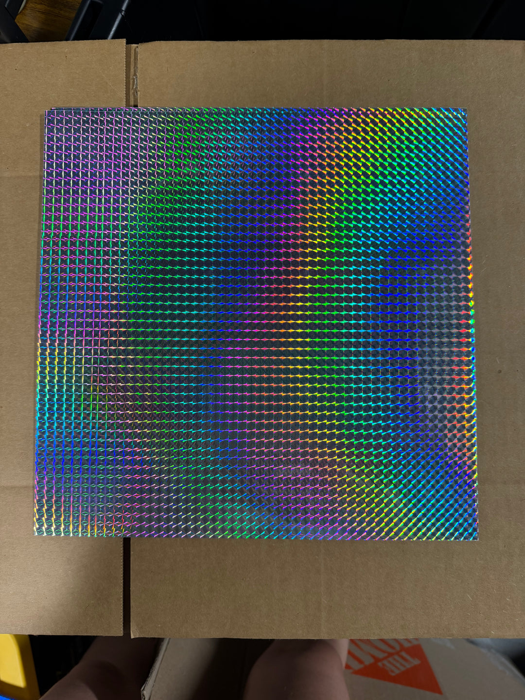 Silver Holo adhesive vinyl 12”x12” online tent sale