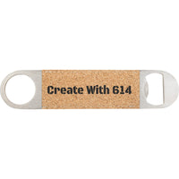 Laserable Leatherette Bottle Opener Cork Black | Create With 614