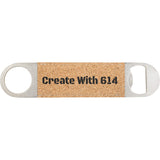 Laserable Leatherette Bottle Opener Cork Black | Create With 614