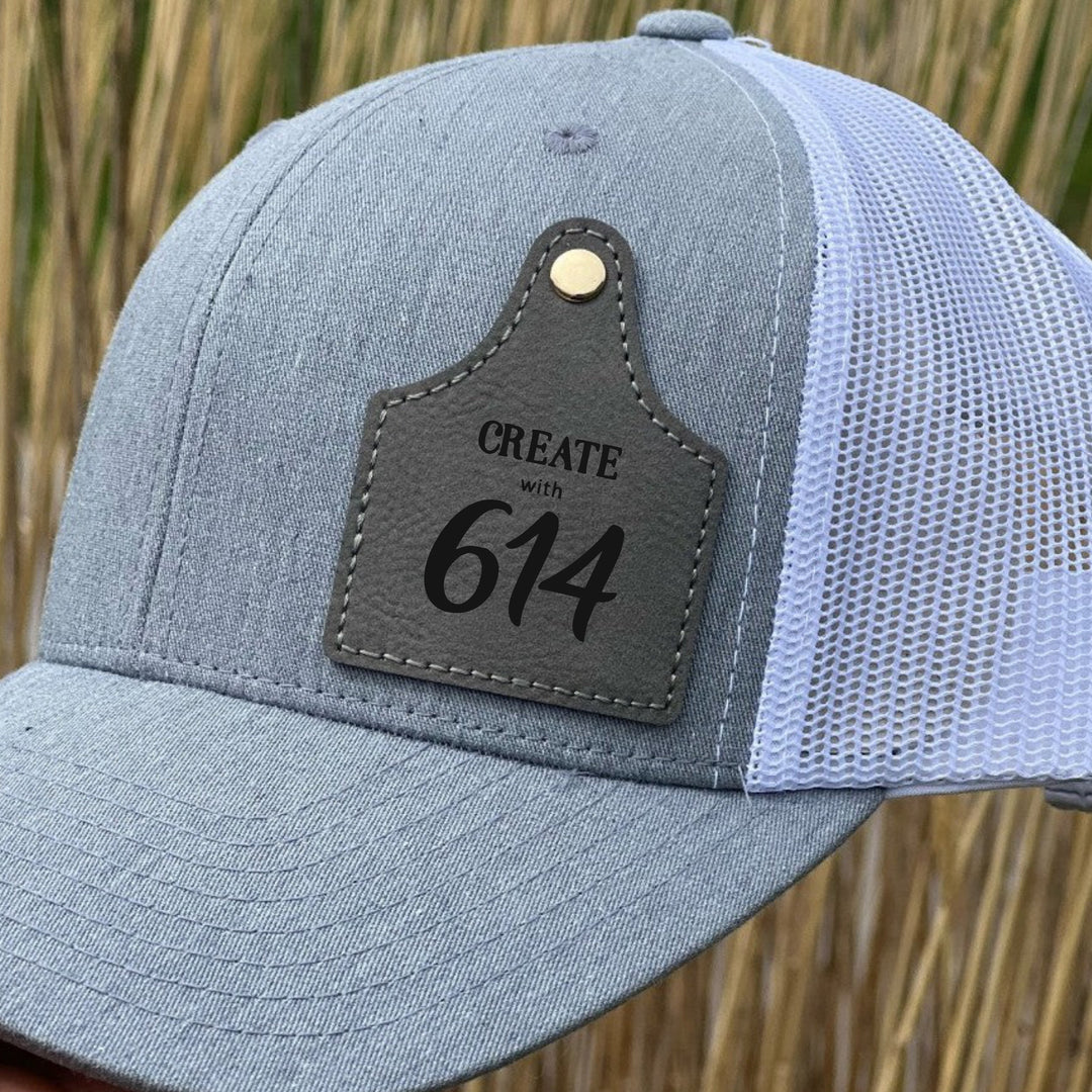 Gray Black cow tag