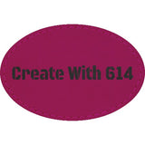 Laserable Leatherette 3"x2" Oval Patch Purple Black | Create With 614