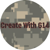 Laserable Leatherette Patch Round Small Digital Woodland Camo Black