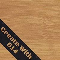 Laserable Leatherette With Adhesive Bamboo Black | Create With 614