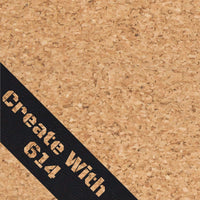 Laserable Leatherette With Adhesive Cork Black | Create With 614