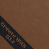 Laserable Leatherette With Adhesive Dark Brown Black | Create With 614