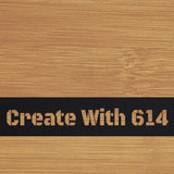 Laserable Leatherette Without Adhesive Bamboo Black | Create With 614